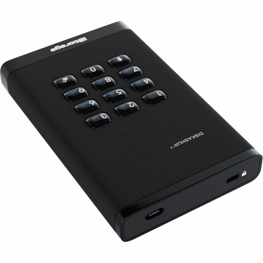 iStorage diskAshur3 2 TB Portable Solid State Drive | Black | Incorporated Common Criteria EAL 5+ | PIN protected | AES 256-bit Full Disk Hardware Encryption | Dust/Water Resistant | TAA Compliant ...