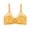 Yellow, variant on Women's Comfort Wireless Bra Mesh Lace Trim Full Coverage Bralette Lightly Lined Lifting Brassiere Smooth Wide Straps No Underwire Daily Underwear Top Beige 38E