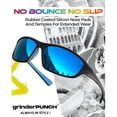 thumbnail image 3 of Grinderpunch Sport Polarized Sunglasses for Men & Women Baseball Running Cycling Fishing Golf Driving Shades Sun Glasses - Blue, 3 of 7