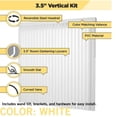 thumbnail image 4 of 59W x 36L" White 3-1/2" Vertical Blind Room Darkening Vertical Blind Easy Installation for Patio Doors, Living Room & Bedroom, 4 of 7