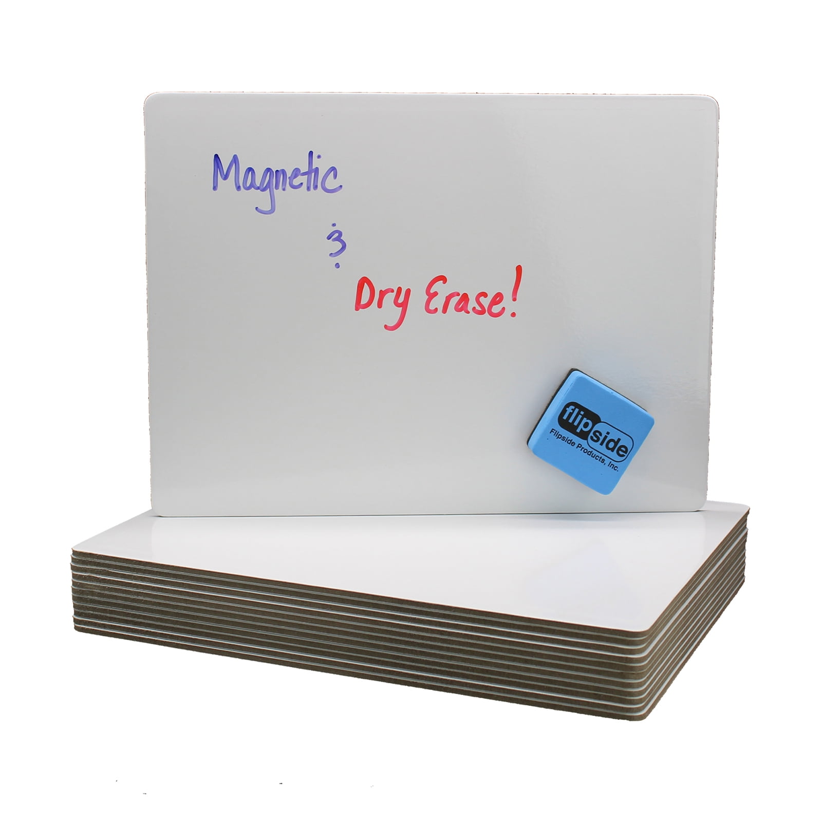 9 x 12 Magnetic Dry Erase Board Class Pack 12 Bulk