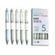 thumbnail image 2 of Bolígrafos retráctiles Pack de 5 Negros | Escritura suave, barril plástico duradero, tinta de 2 ml de larga duración | Material de oficina portátil, ejecutivo profesional, flujo uniforme, diseño, 2 of 8