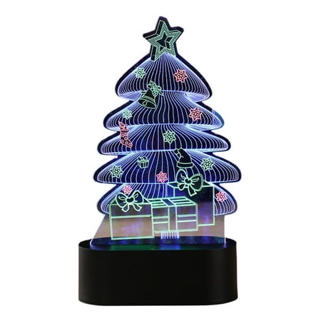 

Christmas 3D Christmas Luminous Ornaments Projection Color Light Night Lights Christmas Atmosphere Shop Bar Decoration