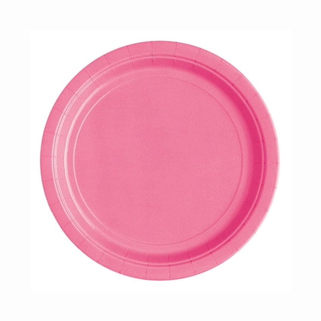 Unique Industries' Hot Pink Round 9" Dinner Plates, 20ct