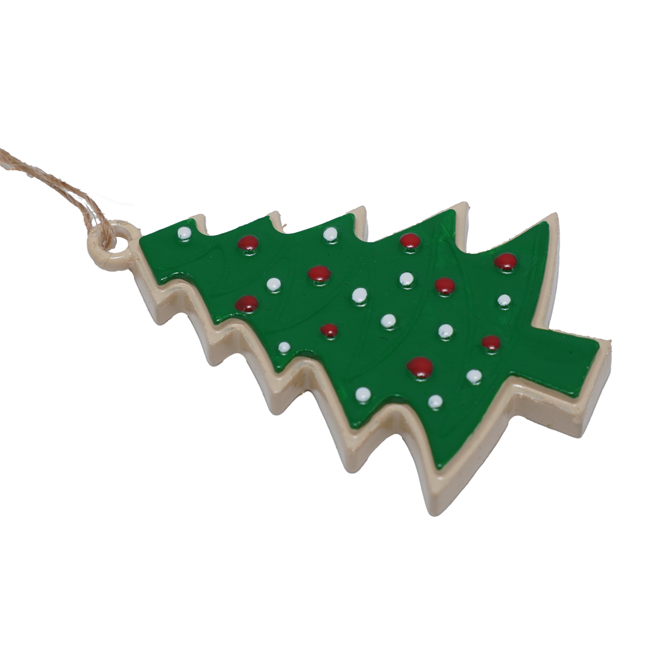 6-Count Multicolor Snowflake and Tree Cookie Mini Christmas Ornaments, by Holiday Time