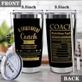 thumbnail image 2 of Coach Appreciation Gifts Tumbler for Women Men,20 oz Stainless Steel Insulated Tumblers with Lid, Sport Coach Gifts,Christmas Birthday Thanksgiving Gifts(coach), 2 of 6