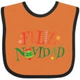 thumbnail image 3 of Inktastic Feliz Navidad Christmas Boys or Girls Baby Bib, 3 of 4