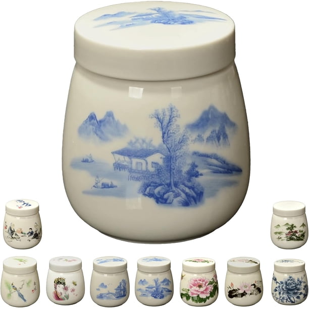 2026New Mini Vintage Ceramic Coddled Egg Cups, 220ml Egg Cooker Dessert Cups for Breakfast, with a Twistable Lid, Temperature Resistant, Table Treasure Chawanmushi Steamed Eggs