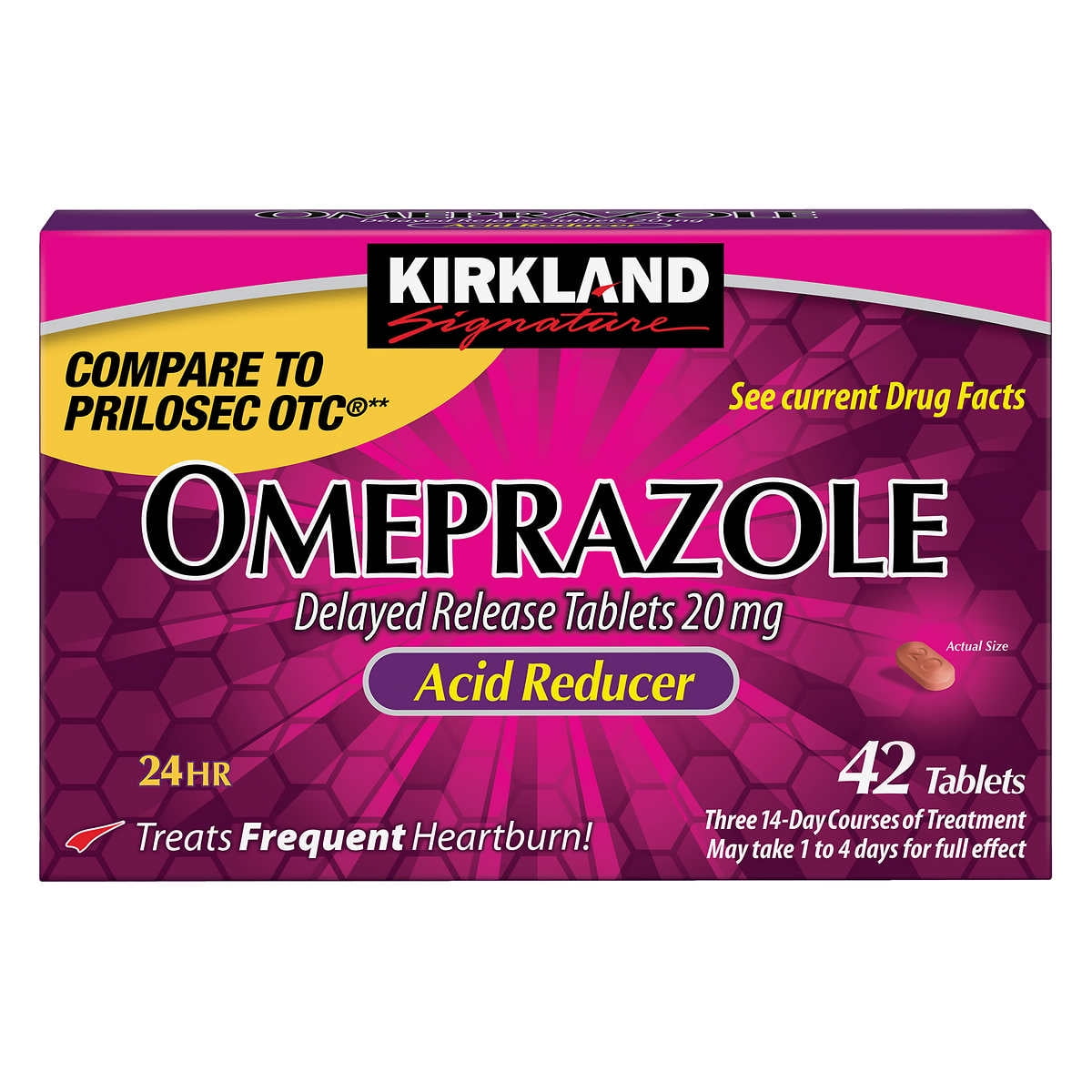 Kirkland Signature Omeprazole 20 mg., 42 Tablets