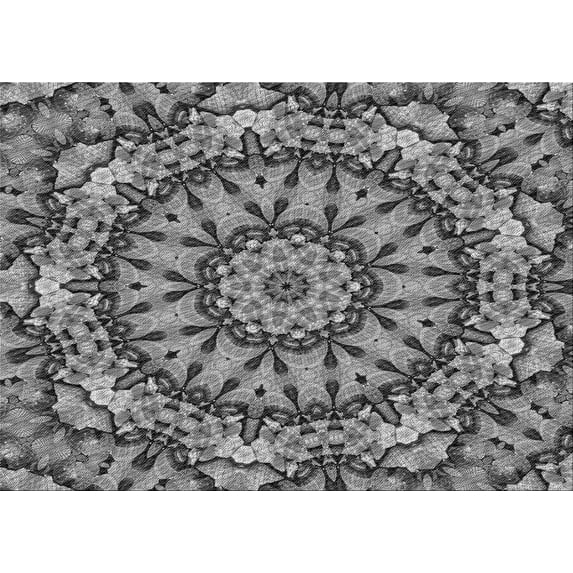 Ahgly Company Machine Washable Indoor Rectangle Transitional Black Area Rugs, 2' x 3'