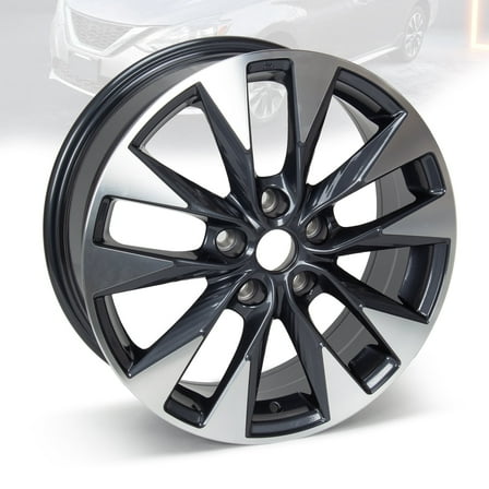 17" Replacement Rim for 2016-2019 Nissan Sentra Wheel, 17x6.5-inch 5-Lug Machined Grey Wheel Rim 62730