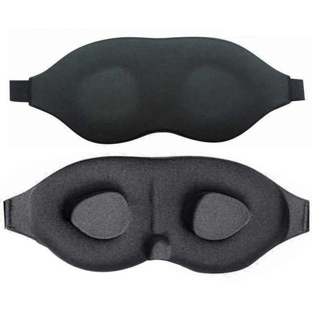 Sleeping Mask Adjustable Breathable 3D Contoured Cup Sleep Mask Eye Cover