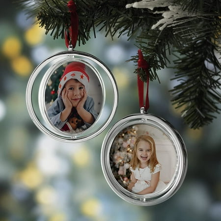 Fine Photo Gifts Spinning Photo Ornament - Pack of 4