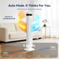 thumbnail image 5 of G-ocean 36" Bladeless Tower Fan with 5 Speeds 4 Modes, 28dB Quiet, 23ft/s Velocity, 64° Oscillating and 12H Timer for Bedroom, Living Room, White, 5 of 7