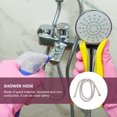 thumbnail image 2 of OULII Tuyau de Douche Flexible en Acier Inoxydable pour Utilisation Sécurisée et Douche Argent, 2 of 7