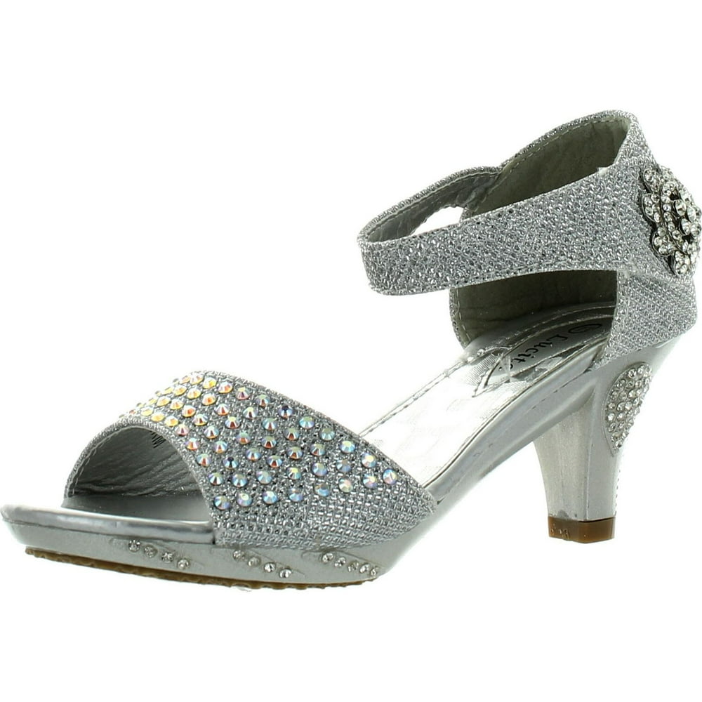 Girls Dress Shoes Lucita Girls Dress Shoes JAN2KM Rhinestone Heel