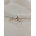 thumbnail image 5 of SOLITAIRE JEWELS 2.50Ct Radiant Moissanite Diamond Engagement Ring 14K Rose Gold With Tapered Side Moissanite, 5 of 7