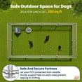 thumbnail image 3 of Ironovahome 20'x10' Extra Large Outdoor Dog Kennel, Heavy Duty Dog Kennel with Water & UV-Resistant Proof, Galvanized Steel Metal Dog Enclosure with Dual Safety Lock, 3 of 10