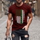 thumbnail image 2 of Camisas de Manga Larga para Hombres Blusa de Cuello Redondo de Impresión Cómoda, Camisa Casual de Poliéster para Uso Diario, de Fiesta Y de Primavera de Verano, 2 of 4