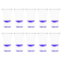 2 oz. Lord Shooter Etched Shot Glasses, 10 pack, 21st Birthday Party, Lounge Glassware, Purple