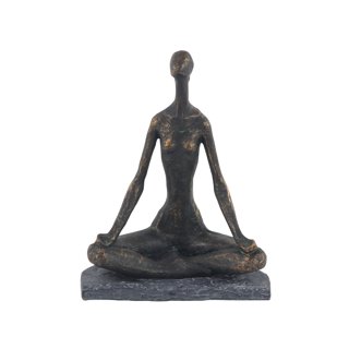 Nude Female - (Black) - Artistic Nudes Poly-stone Sculpture by