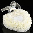 thumbnail image 1 of Almohada de Anillo de Boda Caja de Corazón Caja de Anillo de Boda en Forma de Corazón Romántico Decoración de Diamantes de Imitación Rosa Cojín de Almohada de Anillo ANGGREK Otros, 1 of 8