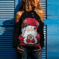 thumbnail image 2 of Mujeres moda Navidad sin tirantes impresión manga larga blusas sudadera Tops Pompotops gfhjh10282, 2 of 5