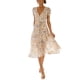 thumbnail image 2 of Vestido floral midi NikouMX con cuello en V para mujer, 2 of 7