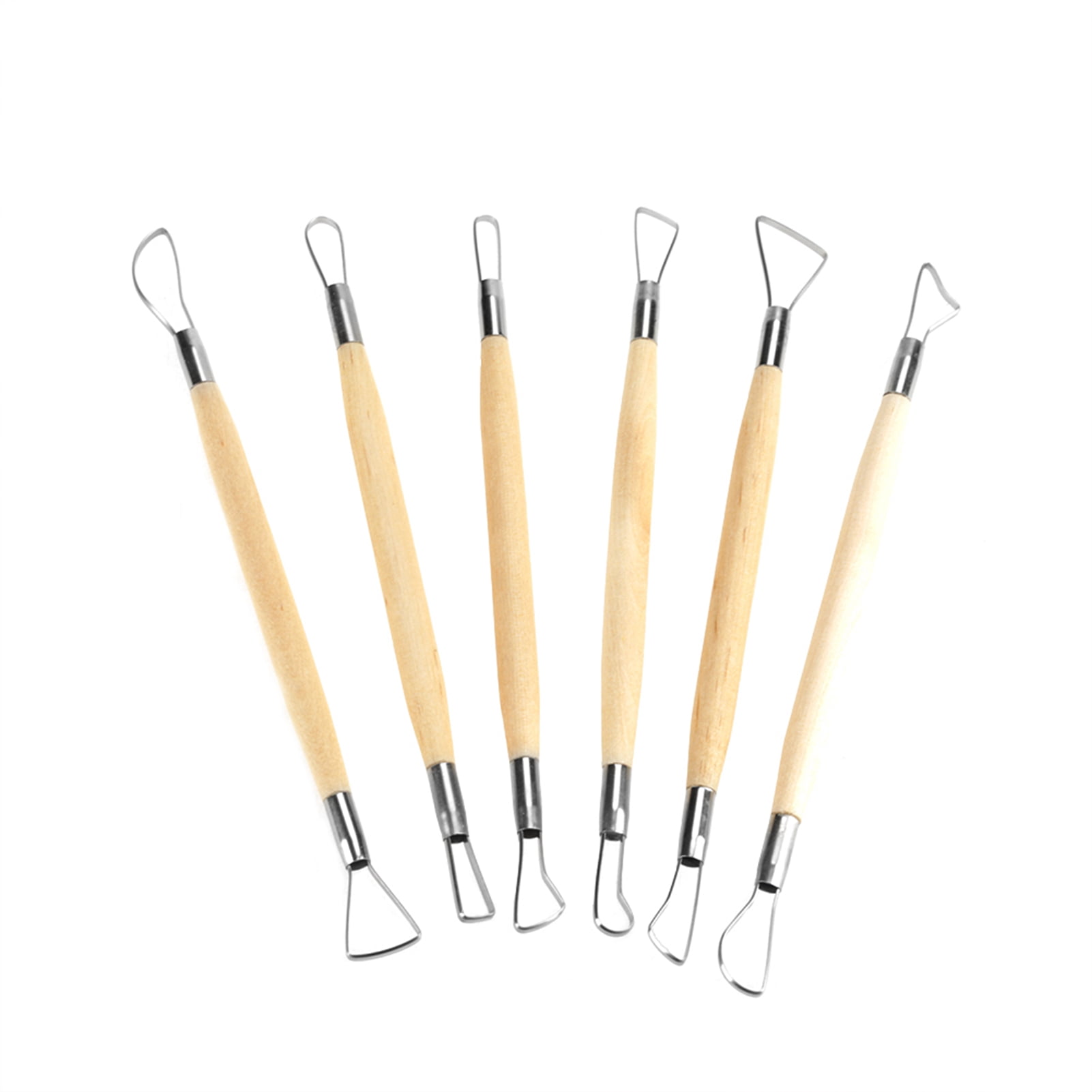 Lot De 4 Outils Sculpture Cire - Double Tête Acier Inoxydable 12cm - Pour Cire, Argile, Céramique