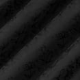 thumbnail image 3 of Sun Zero Bronte Floral Jacquard 100% Blackout Rod Pocket Curtain Panel, 50"W X 84"L, Black, 3 of 8