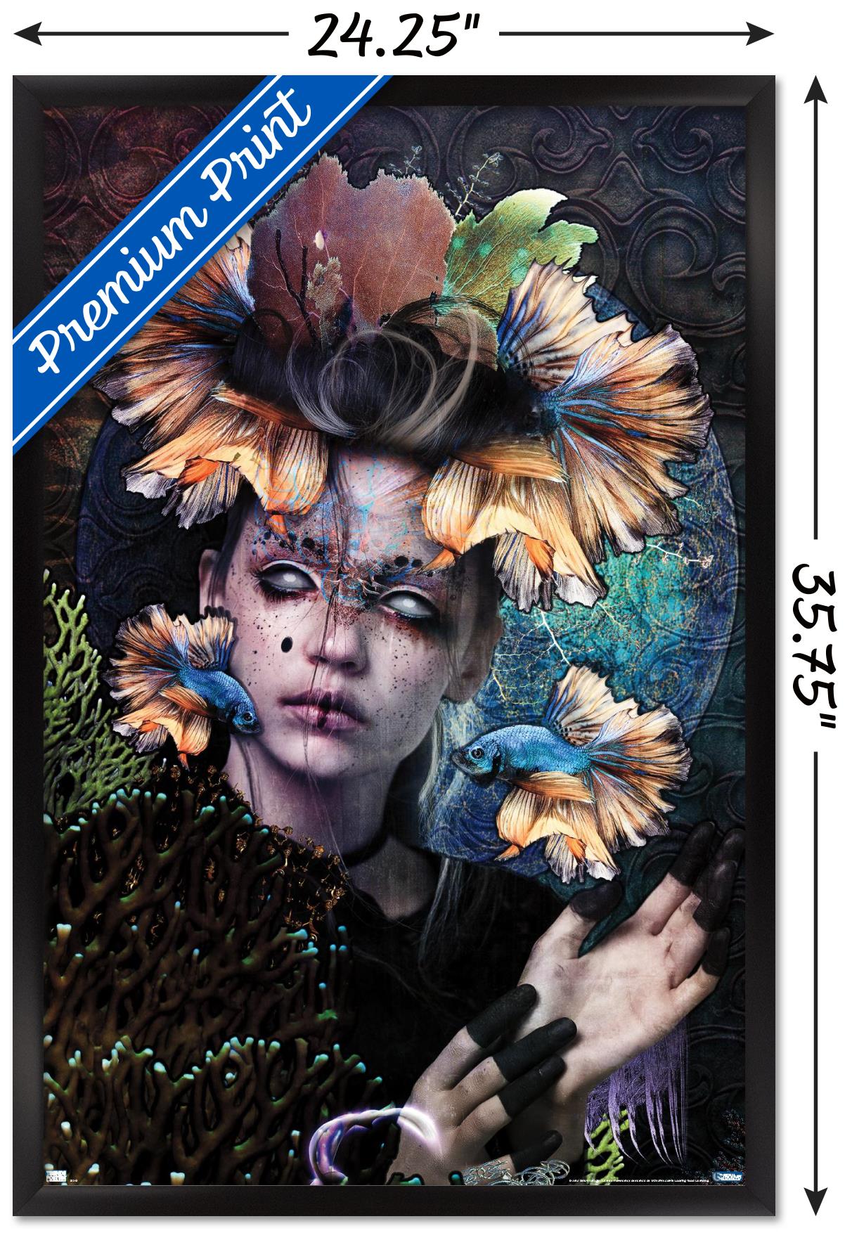 Jena DellaGrottaglia: Cosmic Zodiac - Pisces Wall Poster, 22.375" x 34" Framed