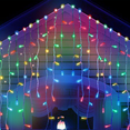 thumbnail image 1 of LED Christmas Lights Outdoor Decor, 400 LEDs 32ft with 75 Drops, Insert for Garden Decor, Festive, 1 of 5