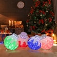 thumbnail image 4 of UBesGoo 4-Pack Holiday Ball Decor,LED Christmas Ornaments for Indoor Outdoor Display, 4 of 7