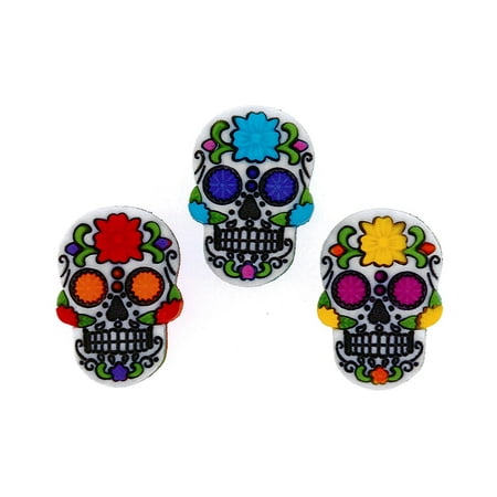 Embellishment Page Kit - Jesse James Sugar Skulls Embellishments, 3-Pack