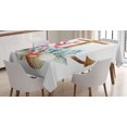 thumbnail image 1 of Ambesonne Anchor Tablecloth Rectangular Table Cover, Watercolor Starfish, 60"x90", Multicolor, 1 of 3