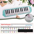 thumbnail image 1 of Yatbbeixxx Piano Keyboard Sticker 27/32/37 Key-Removable Transparent Piano Sticker Bulk Stickers for Teens Flat Lay Props Jewelry Animal Stickers for Kids 2-4, 1 of 7