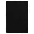 thumbnail image 3 of 10' Jet Black Square Braided Area Throw Rug, 3 of 6