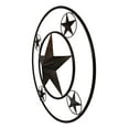 thumbnail image 5 of Oversized 40"D Vintage Rustic Western Lone Star Metal Circle Wall Decor Plaque, 5 of 7