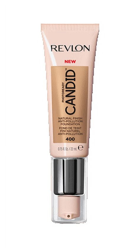 (3 pack) Revlon PhotoReady Candid Natural Finish Anti-Pollution Foundation, 400 Macadamia, 0.75 fl oz.