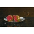thumbnail image 3 of Otto Scholderer 24x16 Black Modern Framed Museum Art Print Titled - Still Life with Peaches and Glass, 3 of 5