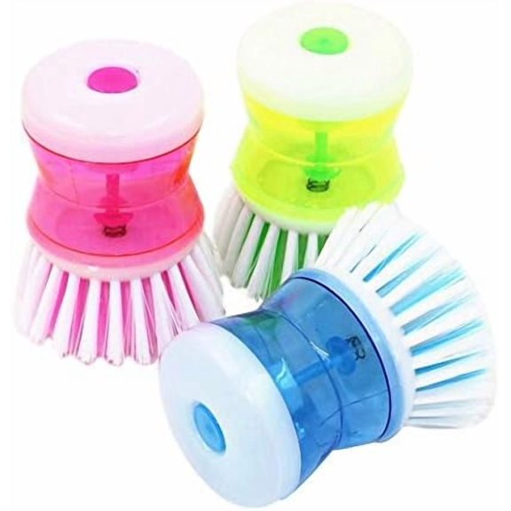 3Pcs Plastic Washing Brush Pot Kitchen Gadgets Wash Tool Pan Dish Bowl Palm Brush Scrubber Cleaning