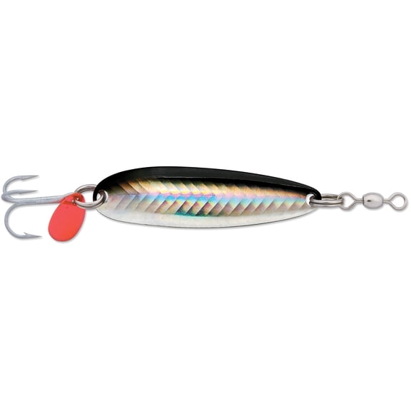 Luhr Jensen 3/16 Krocodile Treble Hook, Black Silver Reflex