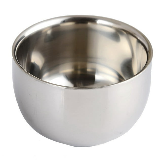 Vrorvz Tasse à Savon à Raser en Acier Inoxydable Isolée à Double Couche pour Hommes, Ensemble pour une Expérience de Rasage Lisse, Ensemble pour la Maison et l'Utilisation, Conception Durable et Élégante
