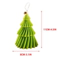 thumbnail image 3 of Leodye 1PCS Christmas Tree Shaped Candle Tabletop Festive Display Ornament Suitable for Home Holiday Layout and Festival Gift -4.33 × 3.15 × 3.15 in, 3 of 5