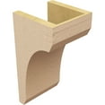 thumbnail image 5 of 7"W x 7"D x 14"H Wide Legacy Rough Cedar Woodgrain TimberThane Corbel, Primed Tan, 5 of 6