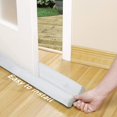 thumbnail image 5 of 36" Waterproof Door Draft Sper Double Side Noise Dust Blocker Under Draft Guard, Weather Stripping Door Seal Wind-Proof, Adjust Size 30\\u201C-36\\u201D, White-Cotton, 5 of 5
