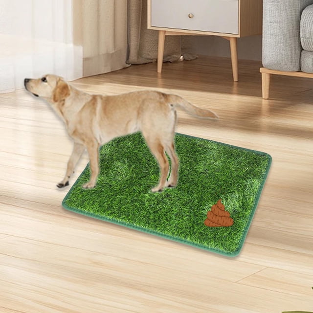 Tapete de césped artificial suave para perros, ideal para áreas de en interiores y exteriores, almohadilla lavable para orina de perro, gran L