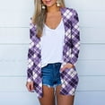 thumbnail image 2 of asdoklhq Womens Plus Size Coats Clearance Under $15.00, Woman Long Sleeve T-Shirt Autumn Open Front Christmas Cardigan Loose Outerwear Printing Blouse Coat Pockets Tops, 2 of 6