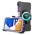 thumbnail image 2 of Aggxpf Galaxy A14 5G Case Screen Protector, Phone Case with Belt-Clip Holster, Military Grade Full Body Protection Case, Purple, 2 of 5