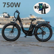 Heybike Explore Electric Bicycle, 26" Fat Tire, 48V 20AH Battery, 750W Motor, Step-Thru Electric Bike ,UL Certified